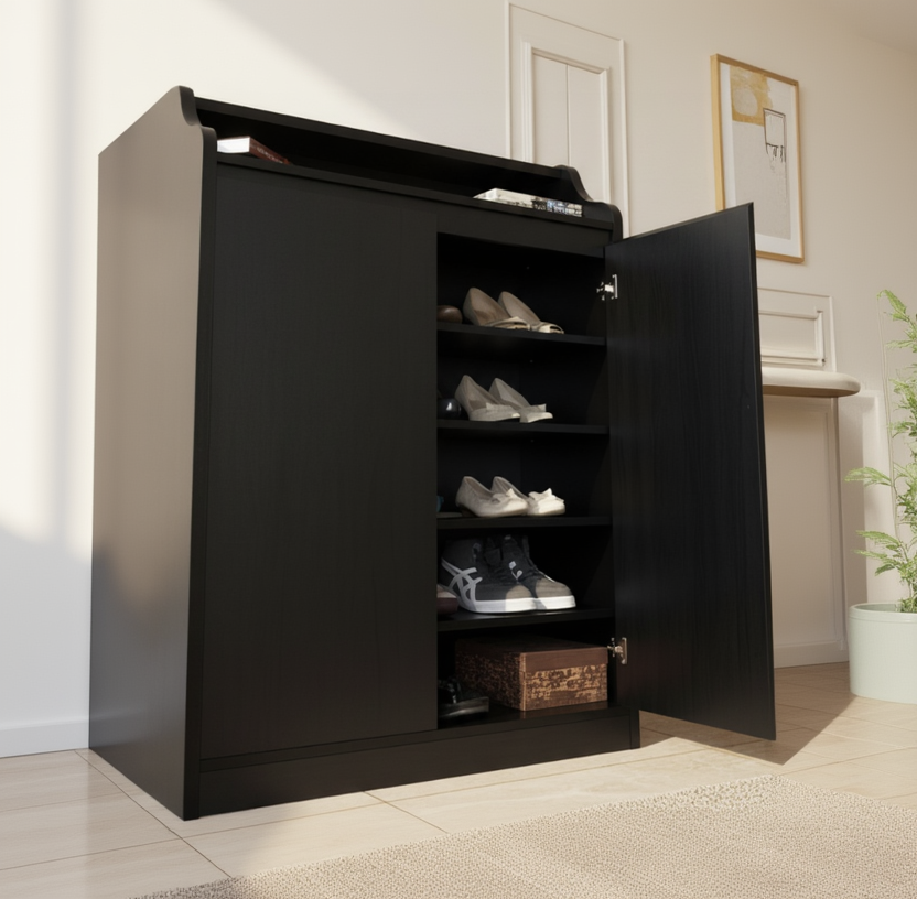 Shoe Closet Black - 80 x 40 x 110 cm - WSH20