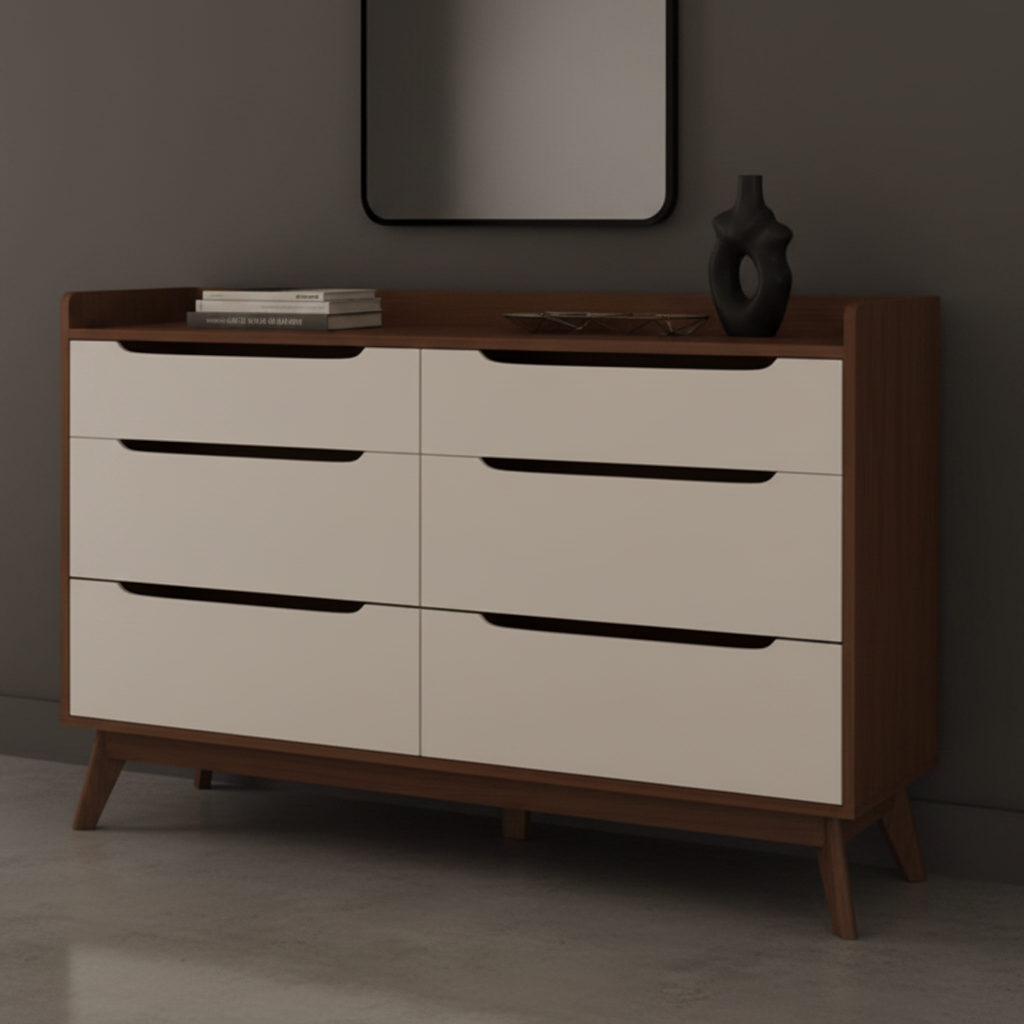 4 / of 4 Shoe Closet White & Wooden - 120 x 40 x 90 cm - WSH28