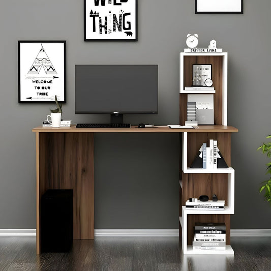 Desk Wooden & White - 120 x 50 x 120 cm - WDSK22