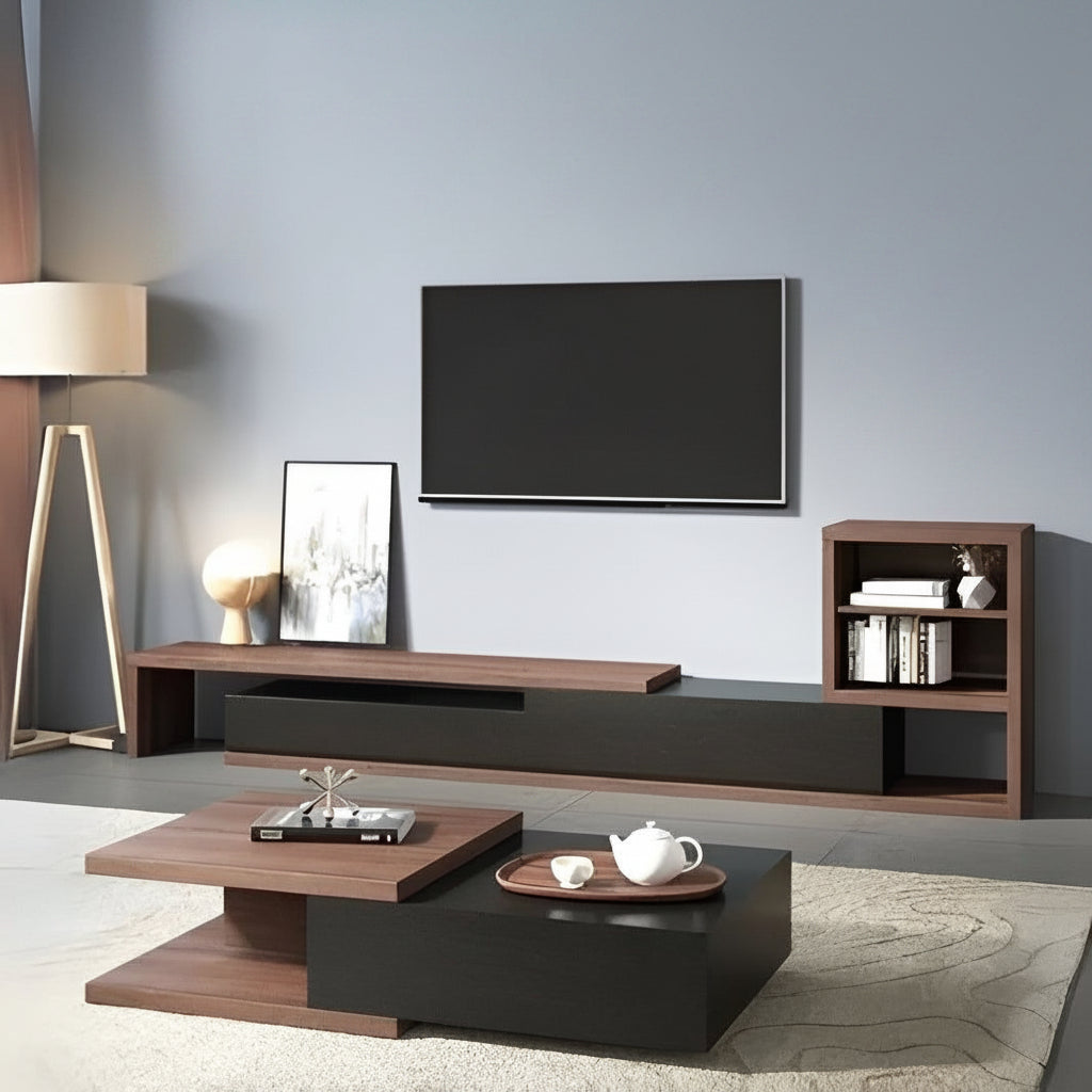 Living Room Set Black & Brown - TVCT32