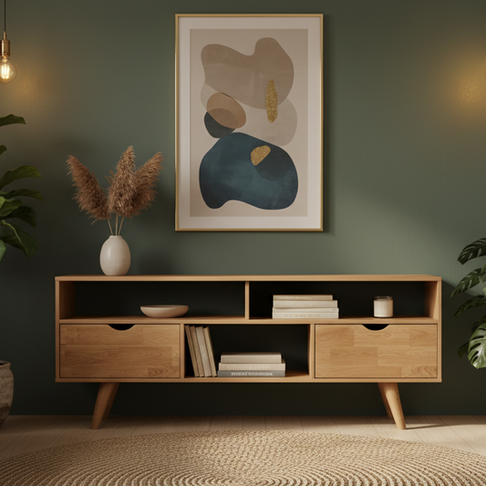 Tv Unit Wooden - 160 x 40 x 45 cm - TVUO13