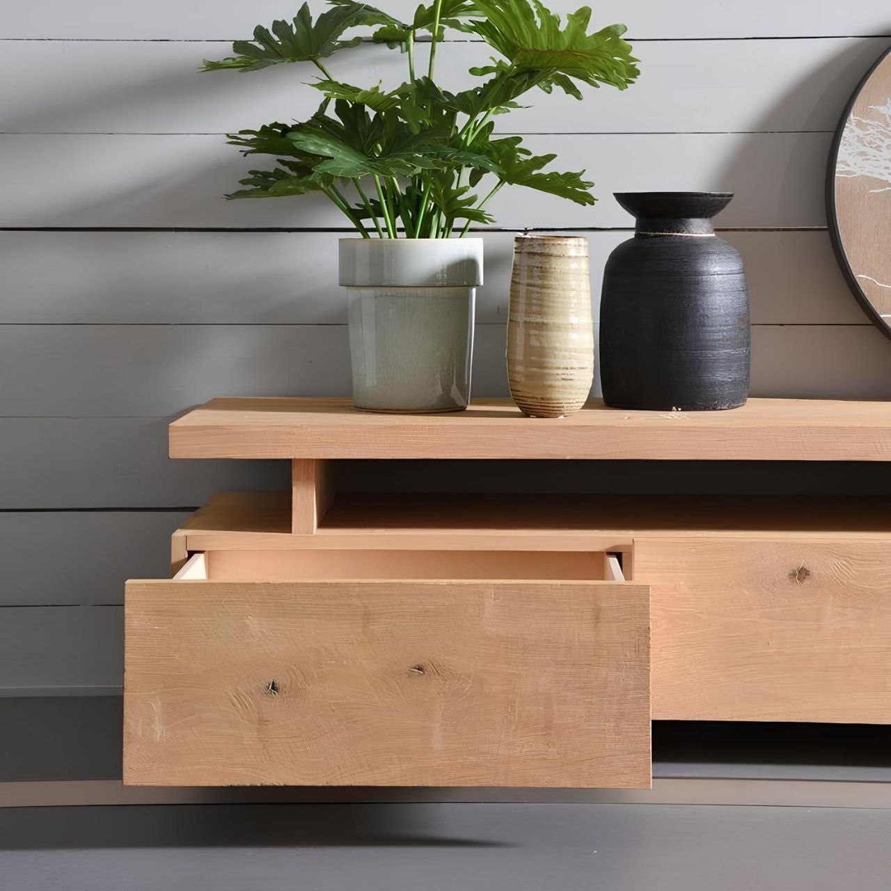 Tv Unit Wooden - 180 x 35 x 40 cm - TVUO10
