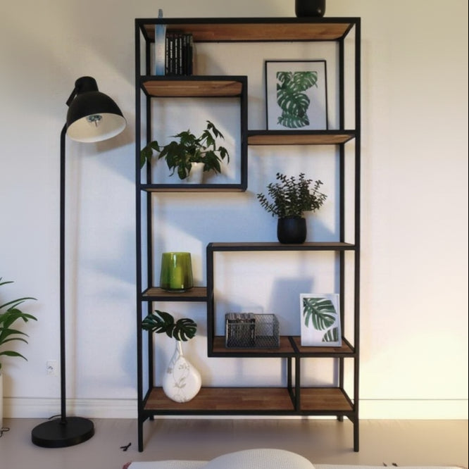 steel and MDF Display Unit and bookshelf - SW3