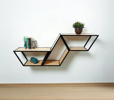 Iron and MDF wood Display wall unit - SW44