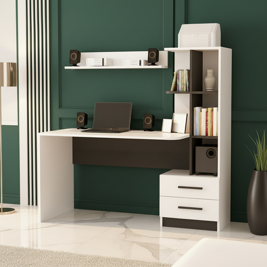 Desk Black & White - 120 x 50 x 160 cm - WDSK15
