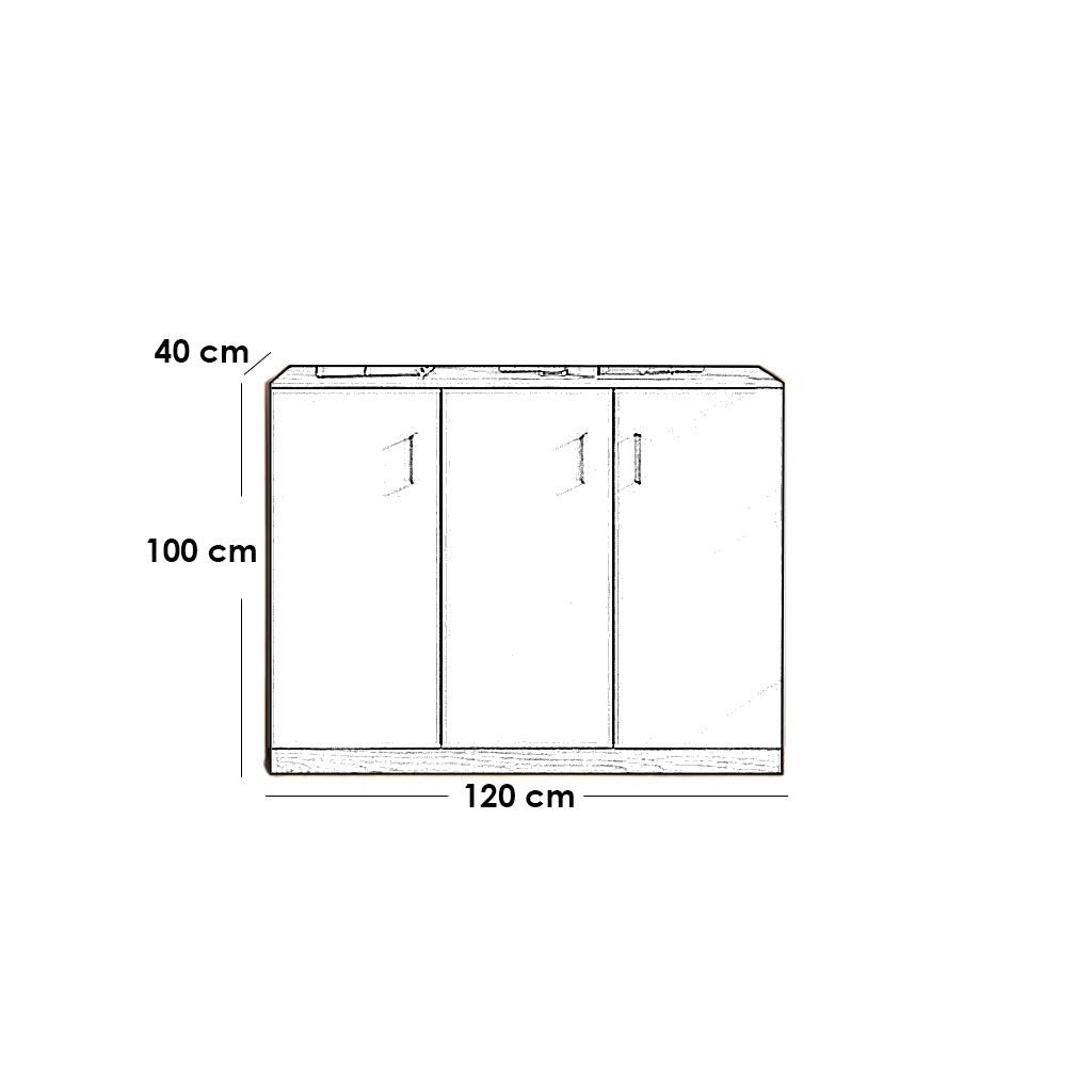 Shoe closet 120 x 40 x 100 - WSH61/62