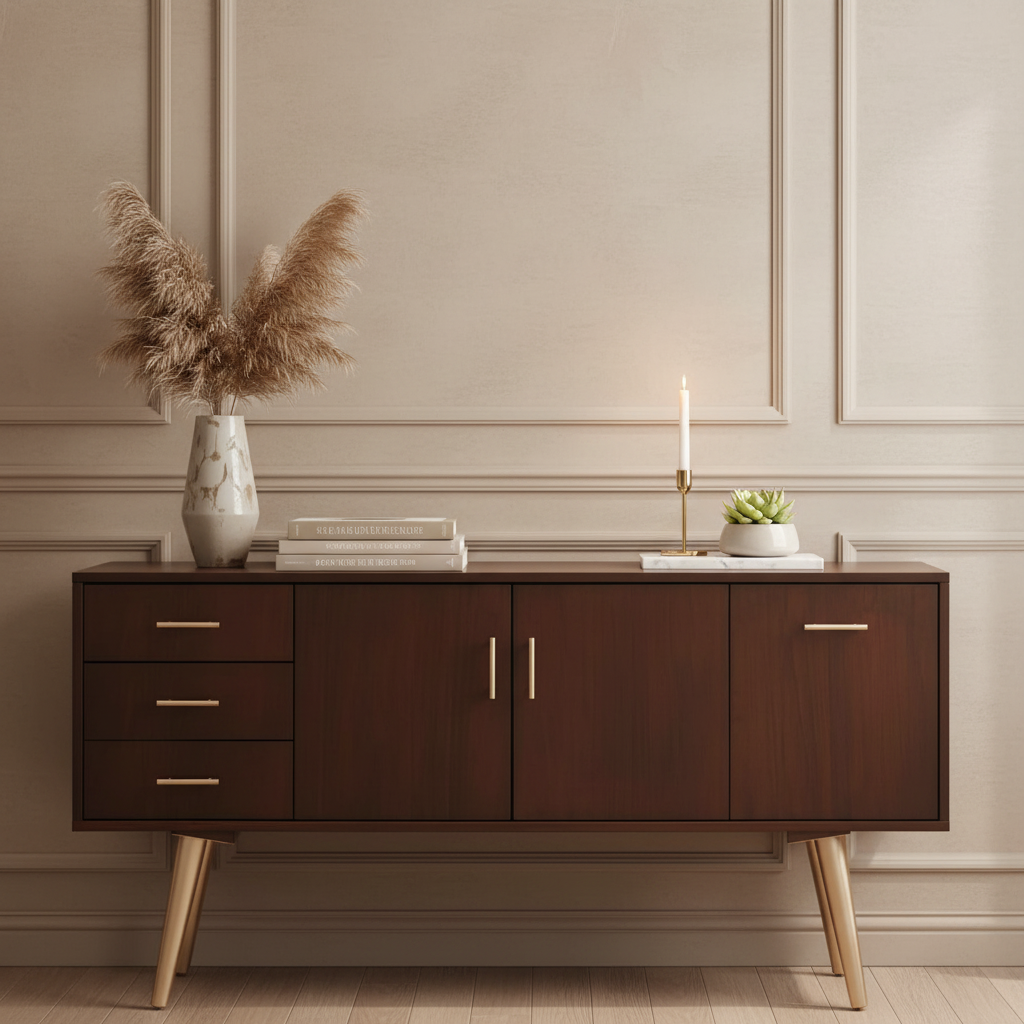 Buffet | Brown & Gold | 150 x 40 x 80 - BUF3