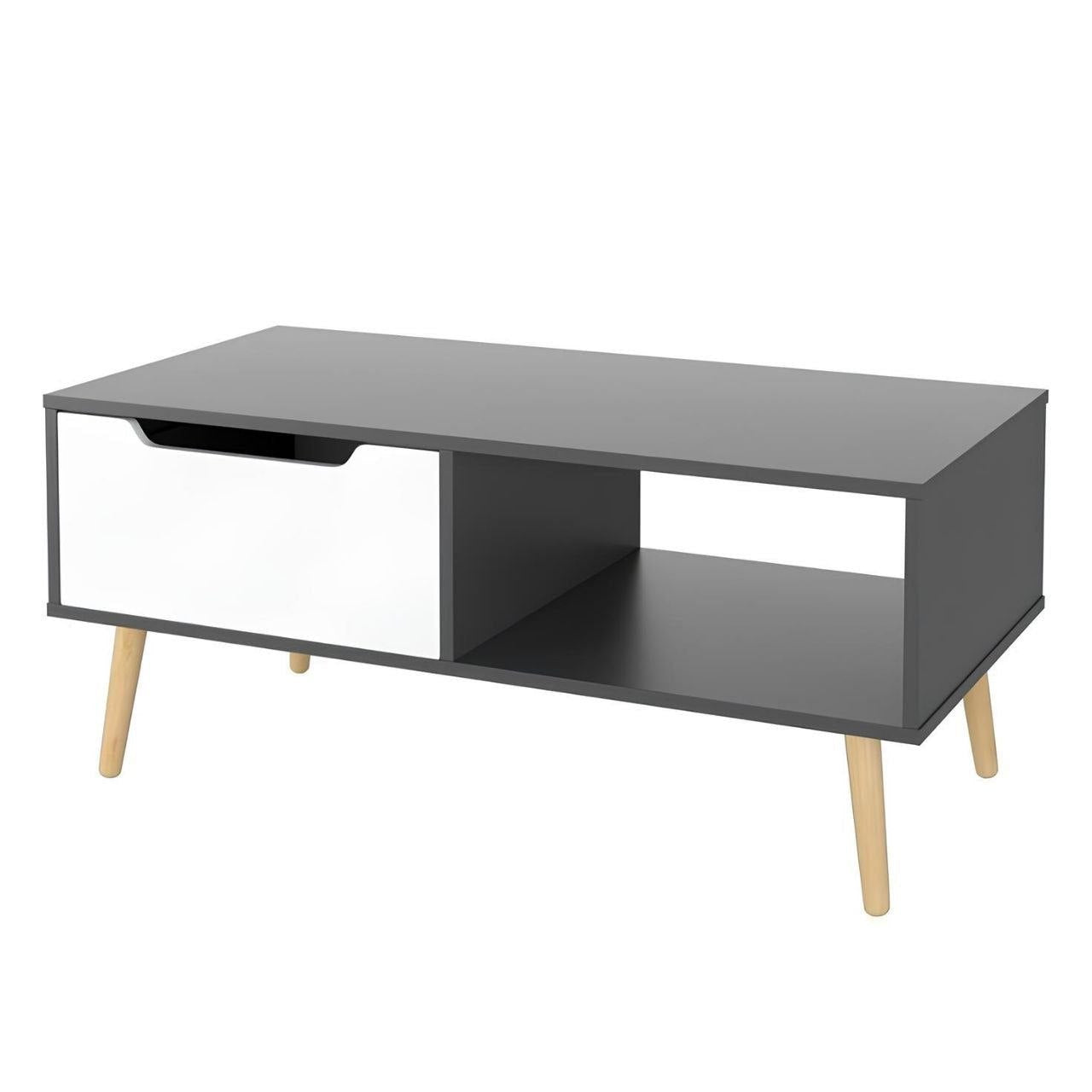Table Unit Black & White - WCT40