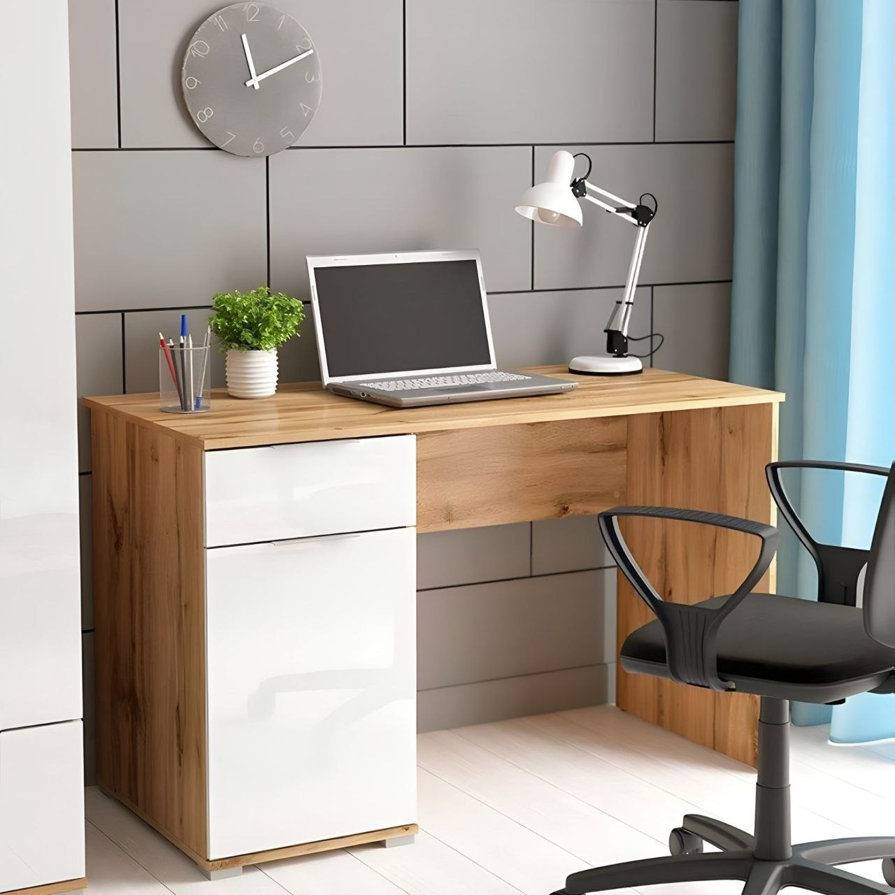 Desk Wooden & White - 120 x 50 x 80 cm - WDSK20