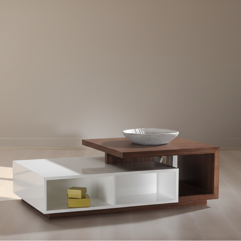 Table Unit White & Brown - WCT43