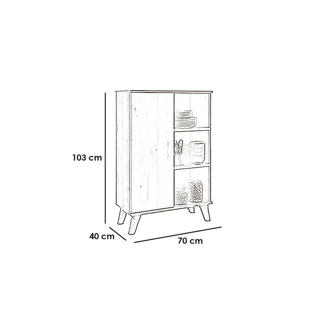 Display Unit Wooden - WDU38