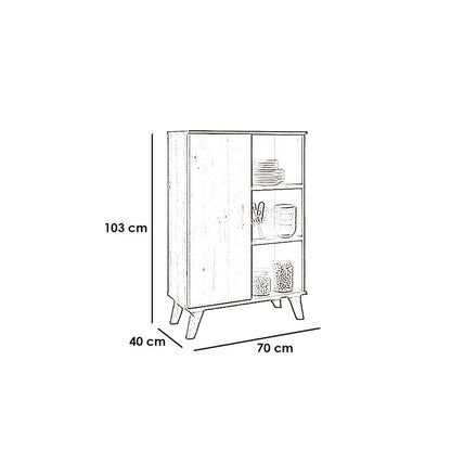 Display Unit Wooden - WDU38