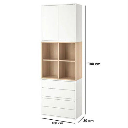 Display Unit Wooden & White - WDU39