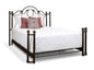 سرير حديد كوين إطار أسود 150x120x200 - BED13