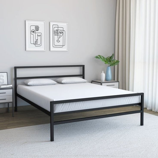 هيكل سرير كوين حديدي 150x100x200 - BED2