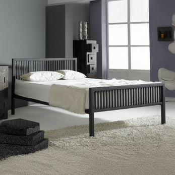 سرير حديد كينج بإطار أسود 150x110x200 - BED27