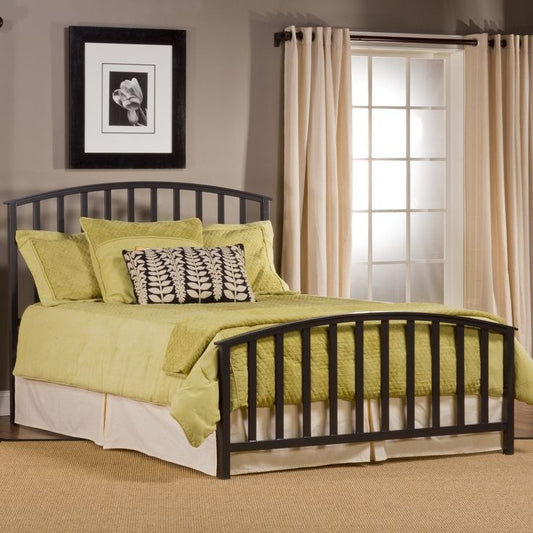 سرير ملكي حديدي بإطار أسود 120x110x200 - BED4