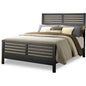 سرير حديدي مقاس 150x110x200 سم بإطار أسود - BED8