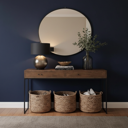 iron console with Mirror and MDF wood - CL15