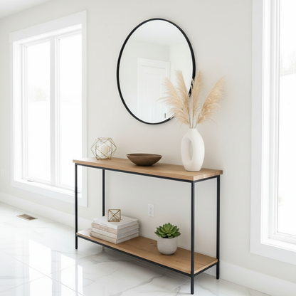 كونسول ستيل بمرآة و MDF - CL16