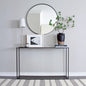 كونسول ستيل بمرآة وخشب MDF 120x40x90 - CL22