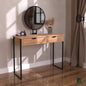 steel console with Mirror and MDF wood 120x40x90 - CL32