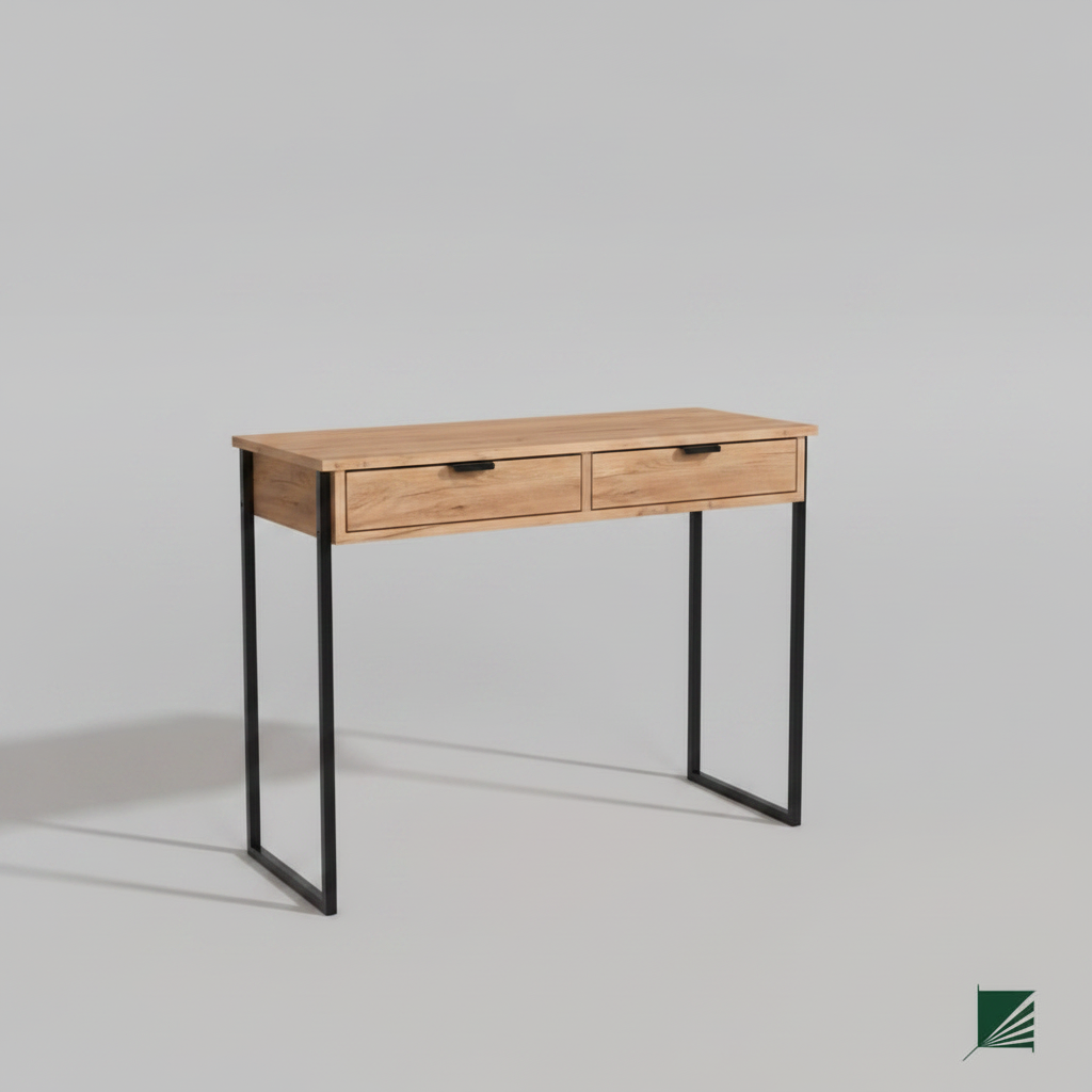 كونسول ستيل مع مرآة وخشب MDF - CL32
