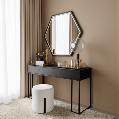 كونسول حديد مع مرآة وخشب MDF مقاس 120x40x90 - CL35
