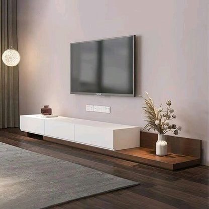Tv Unit White & Wooden - TVUO25