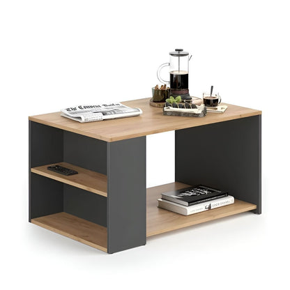 Table Unit Wooden & Black - 80 x 60 x 40 cm - WCT8