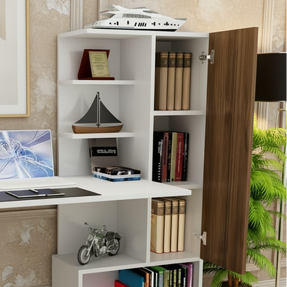 Desk Wooden & White - 140 x 50 x 140 cm - WDSK47
