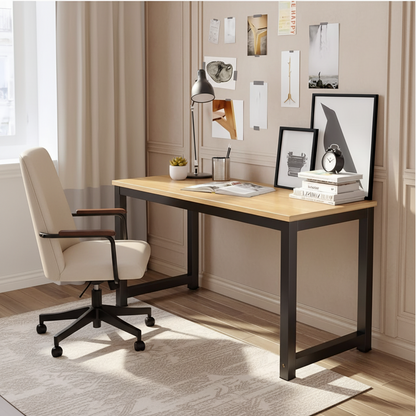 Desk Wooden & Black - 160 x 60 x 75 cm - WDSK48