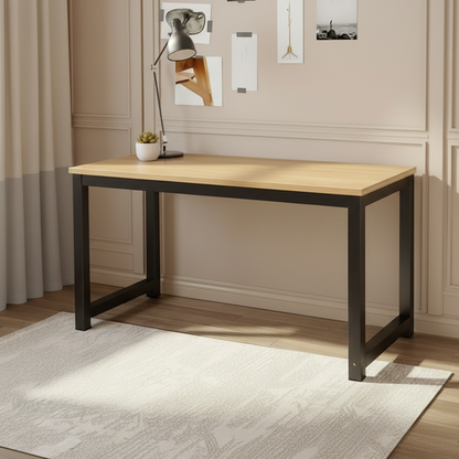 Desk Wooden & Black - 160 x 60 x 75 cm - WDSK48