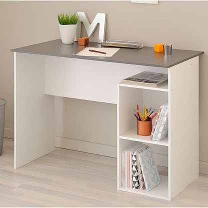 Desk White & Grey - 100 x 50 x 80 cm - WDSK54