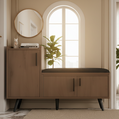 Shoe Closet Black & Brown - 60 x 40 x 110 cm - WSH14
