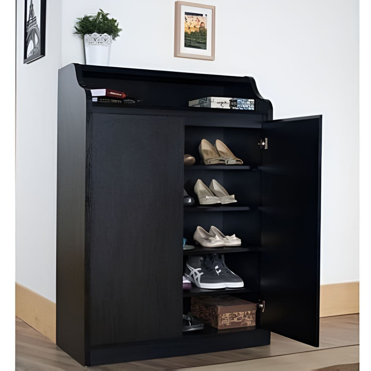 Shoe Closet Black - 80 x 40 x 110 cm - WSH20