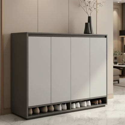 Shoe Closet Black & Grey - 140 x 40 x 100 cm - WSH25