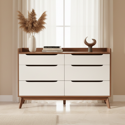 4 / of 4  Shoe Closet White & Wooden - 120 x 40 x 90 cm - WSH28
