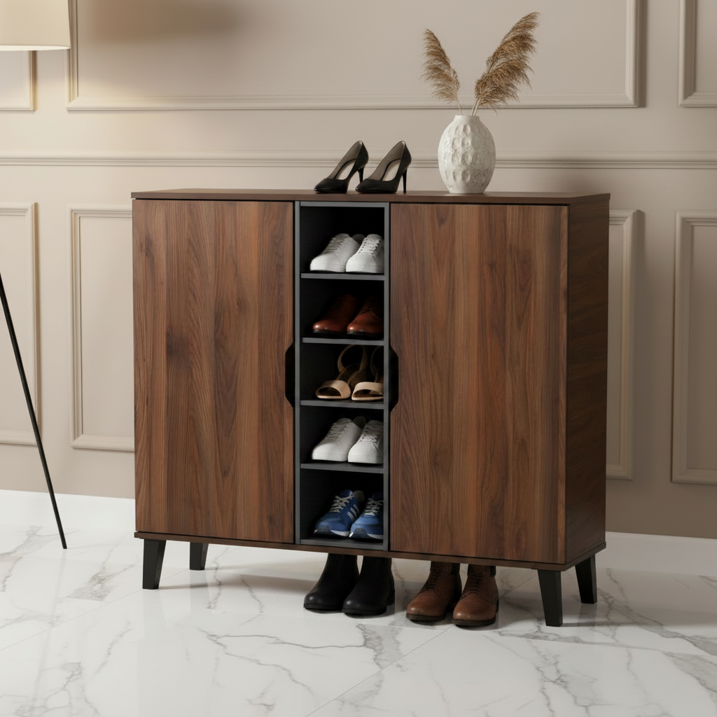 Shoe Closet Black & Brown - WSH84
