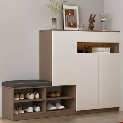 Shoe Closet White & Brown - WSH96
