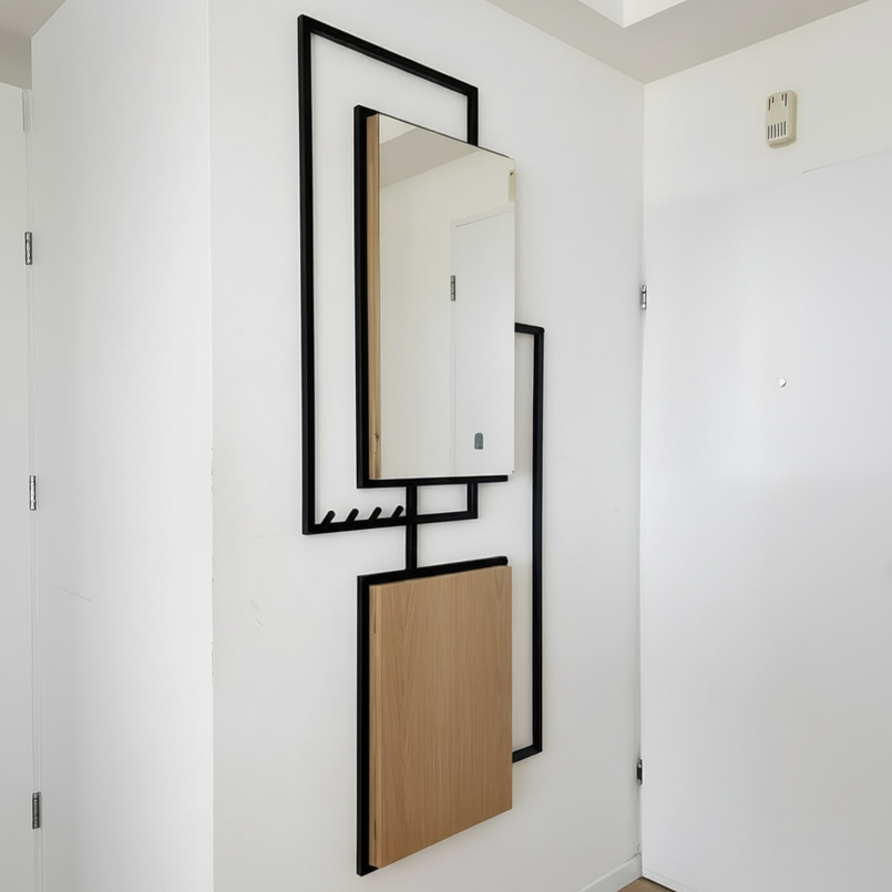 غطاء كهربائي من الفولاذ، MDF، ومرآة - WR5