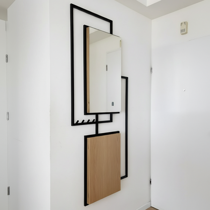 غطاء كهربائي من الفولاذ، MDF، ومرآة - WR5