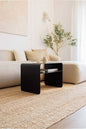 Coffee Table with 1 shelve black 75×50×45 - AA4