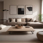 steel and MDF wood center coffee table 120×70×35 - AA30