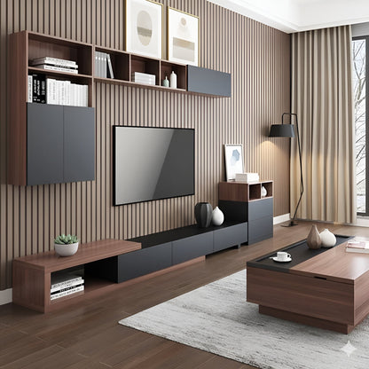 TV Unit and Coffee Table brown and black - TVCT7