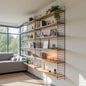 steel and Counter wood Wall Display unit 2 units - SW14