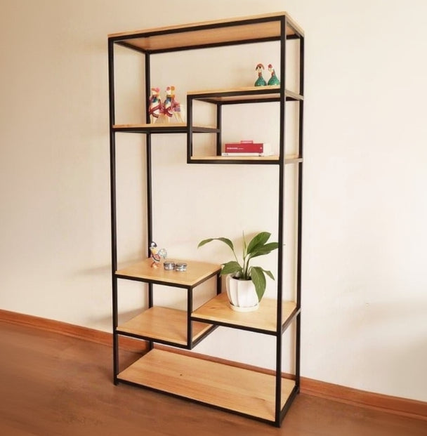 Iron and MDF wood Display unit - SW31
