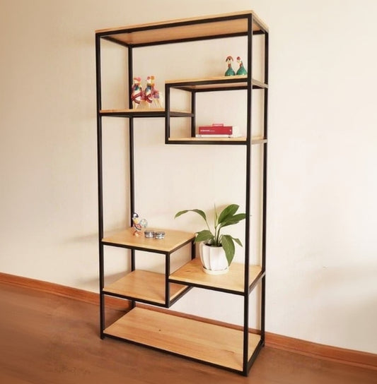 Iron and MDF wood Display unit - SW31