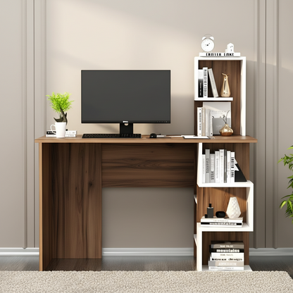Desk Wooden & White - 120 x 50 x 120 cm - WDSK22