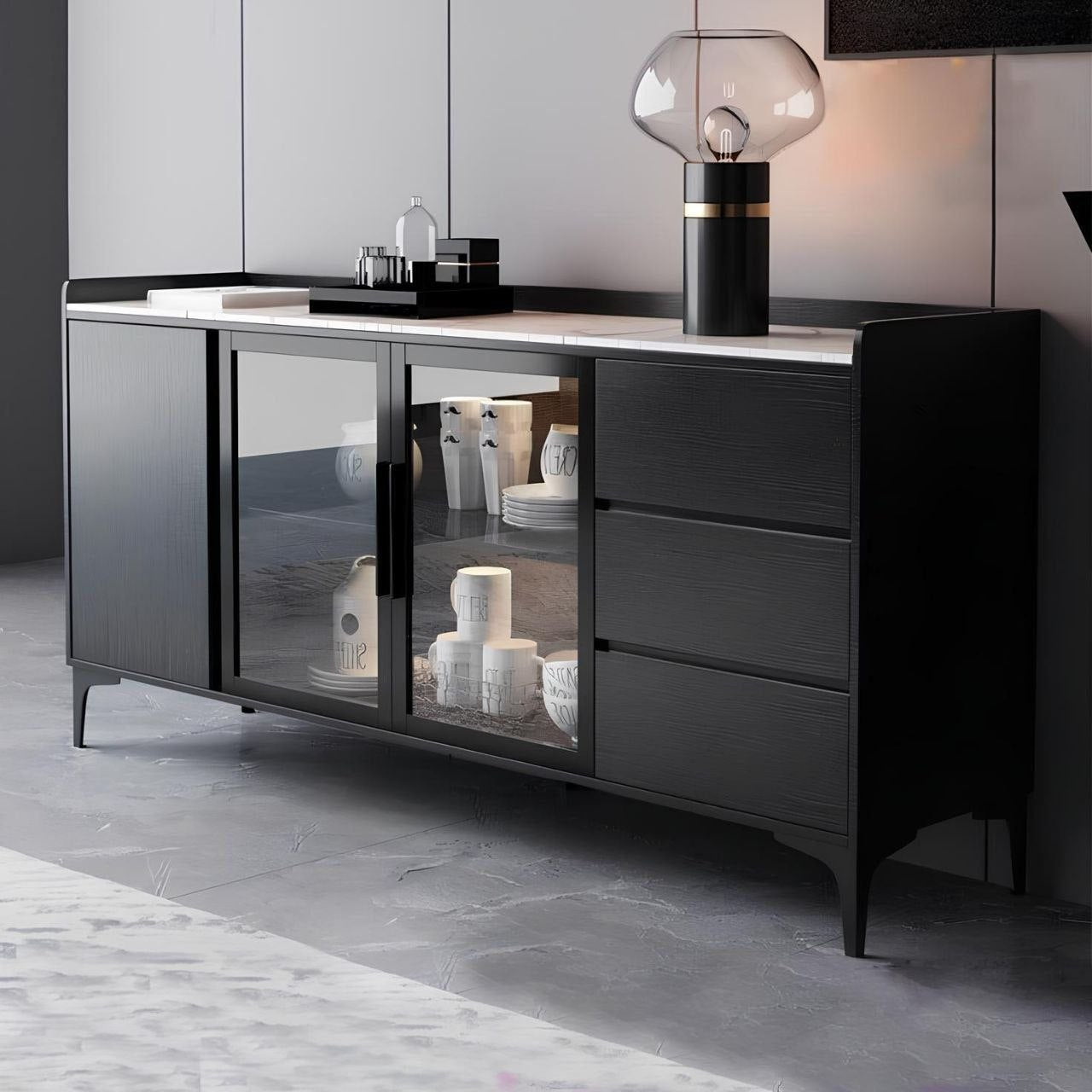 Buffet | Black | 180 x 40 x 90 - BUF9